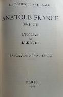 Anatole France : 1844-1924 : l'homme et l'oeuvre