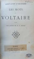 Les  mots de Voltaire