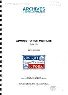 Administration militaire : cote : 2/H. 1813-1998