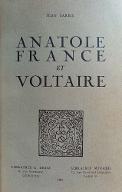Anatole France et Voltaire