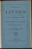 Catalogue des livres composant la bibliothèque de feu M. Théophile Gautier