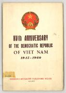 XVth anniversary of the Democratic Republic of Viet Nam 1945-1960