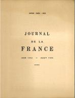 Journal de la France [n° 4] : juin 1943 - août 1944