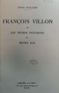 François Villon et les thèmes poétiques du Moyen-Age