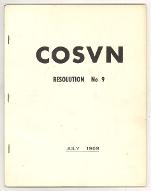 COSVN resolution N°9 : july 1969
