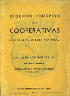Segundo congreso de cooperativas afiliadas al sistema nacional : 19 al 24 de noviembre de 1951 : Guatemala, Centroamerica