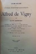 Alfred de Vigny. 2, La vie amoureuse