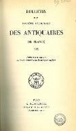 Bulletin de la Société nationale des antiquaires de France : 1962