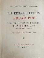 La  réhabilitation de Edgar Poe et ses plus beaux poèmes en vers français avec texte anglais en regard