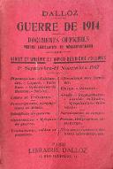 Guerre de 1914 : documents officiels, textes législatifs et réglementaires. 21-22, 1er Septembre-15 Novembre 1917