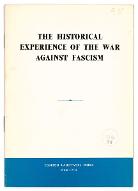 The historical experience of the war against fascism