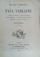 Oeuvres complètes de Paul Verlaine. 1