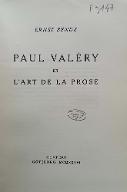 Paul Valéry et l'art de la prose