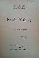 Paul Valéry : textes suivis de débats