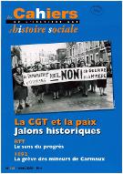 Les  Cahiers de l'institut CGT d'histoire sociale - mars 2022 - n°161