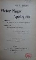 Victor Hugo apologiste