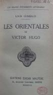 Les  orientales de Victor Hugo