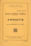 Amnistie : Loi n ̊ 53-681 du 6 août 1953
