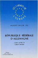 République fédérale d'Allemagne : marché unique 1992