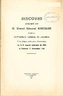 Discours prononcé devant l'Assemblée Algérienne par M. Marcel Edmond Naegelen, Ministre, Gouverneur Général de l'Algérie : à la séance solennelle d'ouverture de la 2e session ordinaire de 1948, le mercredi 17 novembre 1948