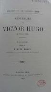 Centenaire de Victor Hugo : 26 février 1902