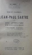 Jean-Paul Sartre ou Une littérature philosophique