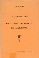 Un accord du travail en Allemagne : novembre 1918
