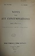 Notes sur "Les Contemplations"