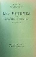 Les  rythmes dans l'alexandrin de Victor Hugo : la répétition symétrique : de 1815 à 1856