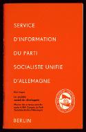 La  société socialiste développée : mission des sciences sociales après le VIIIe Congrès du SED : rapport présenté à la réunion des spécialistes des sciences sociales, le 14 octobre 1971 à Berlin