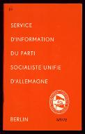 6e session plénière du Comité central du Parti socialiste unifié d'Allemagne : Berlin, les 6-7 juillet 1972