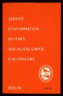 6e session du Comité central du Parti socialiste unifié d'Allemagne : Berlin, les 6-7 juillet 1972