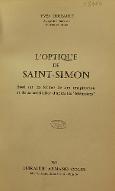 L'optique de Saint-Simon : essai sur les formes de son imagination et de sa sensibilité d'après "Les mémoires"