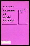 La  science au service du peuple : documentation sur la RDA