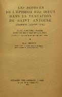 Les  sources de l'épisode des dieux dans La tentation de Saint-Antoine : première version, 1849