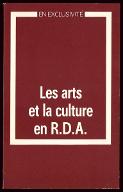 Les  arts et la culture en RDA