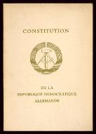 Constitution de la République démocratique allemande