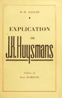 Explication de J.-K. Huysmans