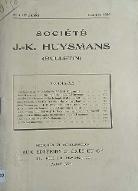 Bulletin de la société J.-K. Huysmans