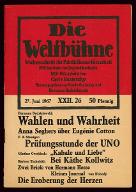 Die Weltbühne : Nummer 26, Berlin, 27. Juni 1967