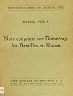 Note conjointe sur Domrémy, les Batailles et Rouen