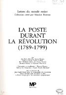 La  Poste durant la Révolution (1789-1799)