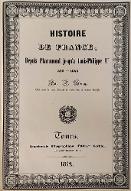 Histoire de France depuis Pharamond jusqu'à Louis-Philippe 1er (420-1842)