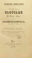 Poésies inédites de Marguerite-Eléonore Clotilde de Vallon et Chalys, depuis Madame de Surville, poète français de XVe siècle