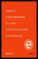 14e session plénière du Comité central du Parti socialiste unifié d'Allemagne : Berlin, 9-11 décembre 1970