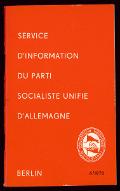14e session plénière du Comité central du Parti socialiste unifié d'Allemagne : Berlin, 9-11 décembre 1970