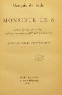 Monsieur le 6 : lettres inédites (1778-1784)