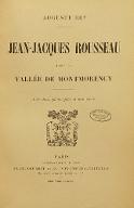 Jean-Jacques Rousseau dans la Vallée de Montmorency