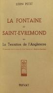 La  Fontaine et Saint-Evremond ou La tentation de l'Angleterre