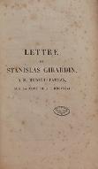 Lettre de Stanislas Girardin sur la mort de J.-J. Rousseau ; suivie de, la Réponse de M. Musset-Pathay